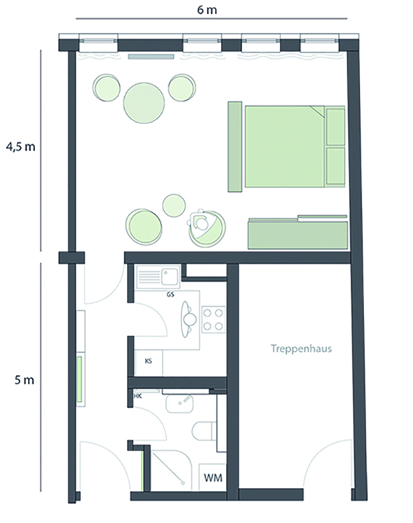 Furnished apartment in Berlin-Mitte